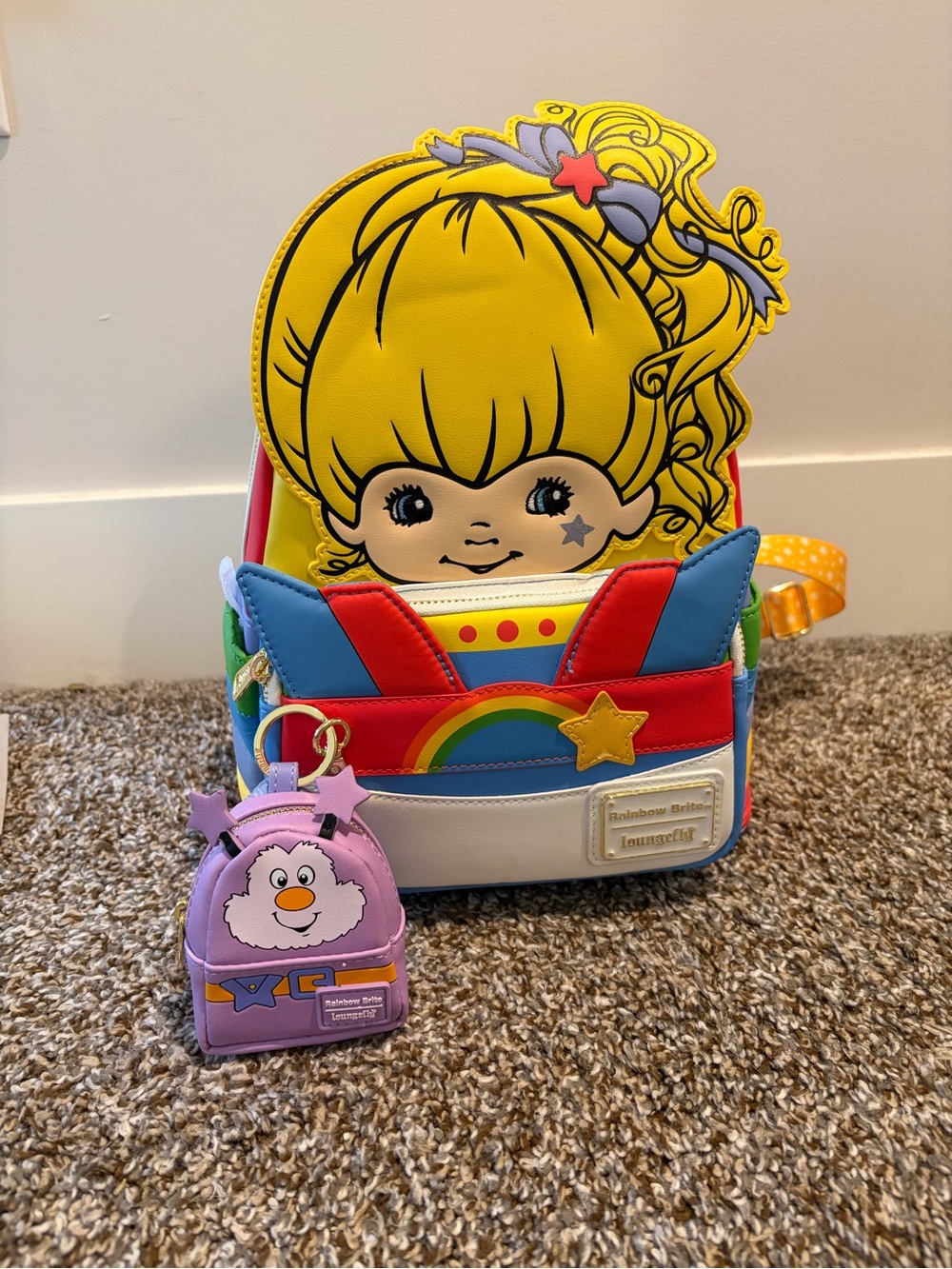 Rainbow Brite Loungefly Mini Backpack & Micro Mini Coin Purse